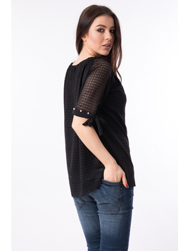 Bluza Dama Din Dantela Magic Neagra