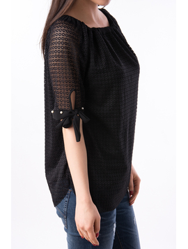 Bluza Dama Din Dantela Magic Neagra