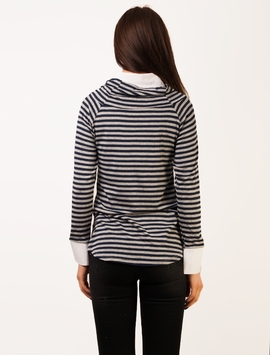 Bluza Dama Just A Feeling Albastru si Gri