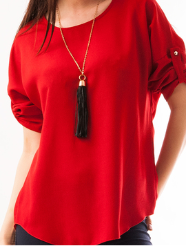 Bluza Dama Din Voal Souk Rosie 