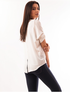 Bluza Dama Din Voal Souk Alba