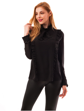 Bluza Dama Din Voal Tracy Neagra