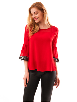 Bluza Dama Din Voal Strong Rosie