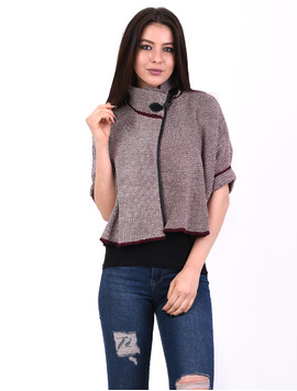 Bolero Dama Scurt Hide Grena
