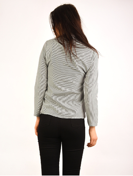 Camasa Dama In Dungi Cu Broderie Classic Gri