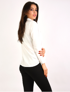 Camasa Dama Cu Broderie Lover Alba