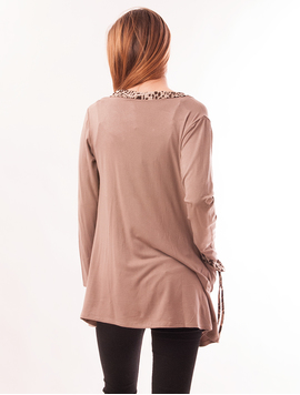 Cardigan Dama Cu Buzunare Delicate Bej