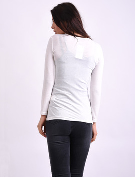 Cardigan Dama Cu Cordon Strategy Alb