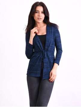 Cardigan Dama Cu Cordon Strategy Bleumarin Inspicat