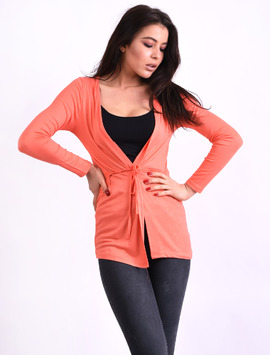 Cardigan Dama Cu Cordon Strategy Corai