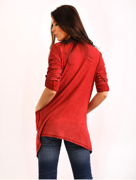 Cardigan Dama Cu Buzunare Speed Caramiziu