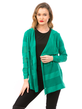 Cardigan Dama Cu Ajur NewSchoolCollection Verde