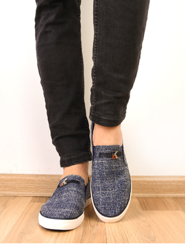Espadrile Barbati Cu Aplicatie Metalica Negru Inspicat