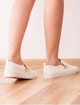 Espadrile Dama Din Piele Ecologica Challenge Albe