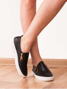Espadrile Dama Din Piele Ecologica Challenge Negre