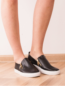 Espadrile Dama Din Piele Ecologica Challenge Negre