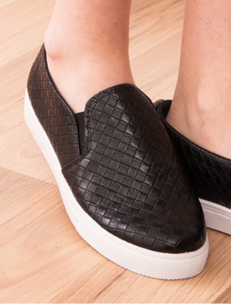 Espadrile Dama Cu Patratele Texturate Frame Negre