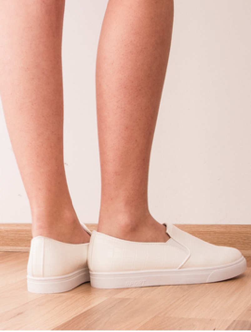 Espadrile Dama Cu Texturatii Fine Position Albe
