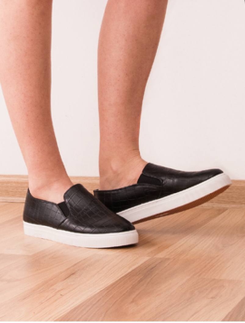 Espadrile Dama Cu Texturatii Fine Position Negre