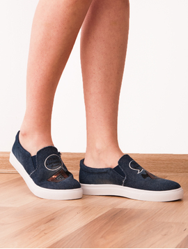 Espadrile Dama Denim Poke Bleumarin