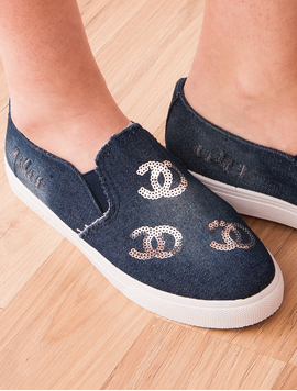 Espadrile Dama Denim Coco Bleumarin