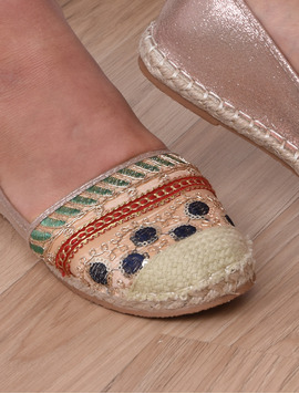 Espadrile Dama Cu Strasuri Spring Roz