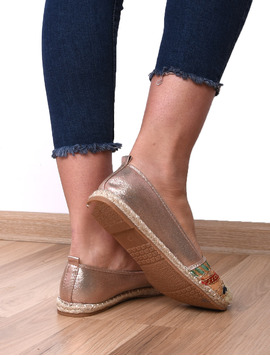 Espadrile Dama Cu Strasuri Spring Roz