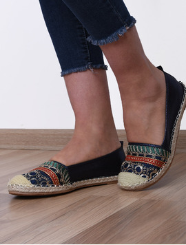 Espadrile Dama Cu Strasuri Spring Bleumarin