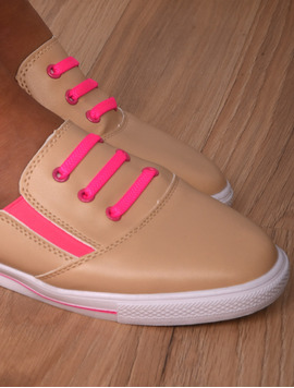 Espadrile Dama Cu Siret Decorativ Message Bej Si Roz