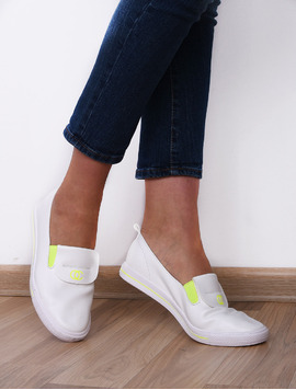 Espadrile Dama Notice Alb Si Verde