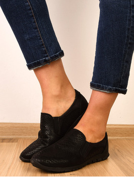 Espadrile Dama Cu Material Texturat Brave Negre