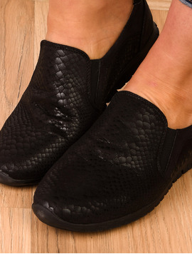 Espadrile Dama Cu Material Texturat Brave Negre