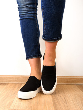 Espadrile Dama Cu Talpa Inalta Angel Negre