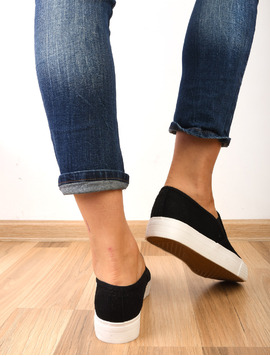 Espadrile Dama Cu Talpa Inalta Angel Negre