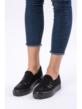 Espadrile Dama Cu Aplicatii Decorative Memory All Negru