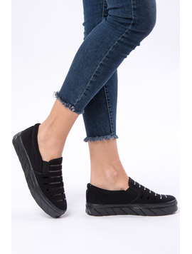 Espadrile Dama Cu Aplicatii Decorative Memory All Negru