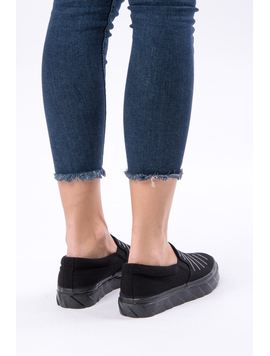 Espadrile Dama Cu Aplicatii Decorative Memory All Negru