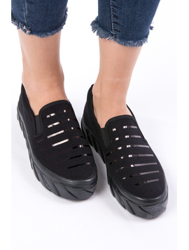 Espadrile Dama Cu Aplicatii Decorative Memory All Negru