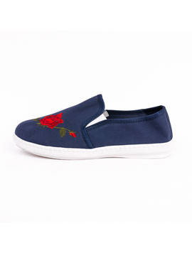 Espadrile Dama SpringFlower Bleumarin