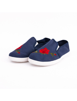 Espadrile Dama SpringFlower Bleumarin