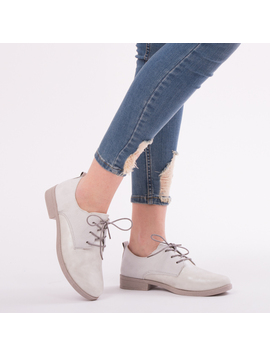 Pantofi Dama ShineySnake Gri