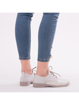 Pantofi Dama ShineySnake Gri