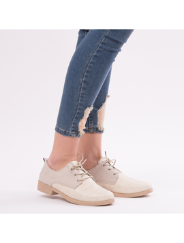 Pantofi Dama ShineySnake Bej