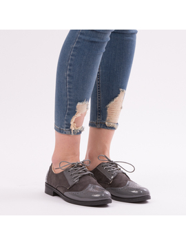 Pantofi Dama VarnishedGirl Gri