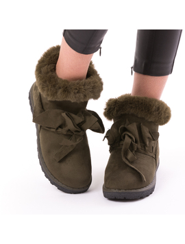 Ghete Dama ButterflyCold Kaki