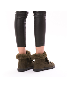 Ghete Dama ButterflyCold Kaki