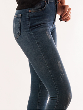 Jeans Dama Cu Franjuri Confidence Albastri