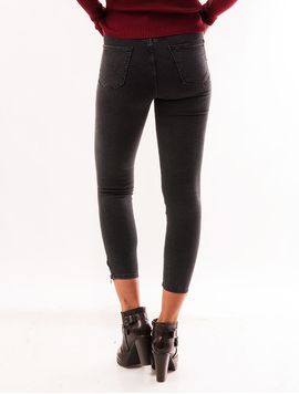 Jeans Dama Cu Fermoare Confidence Negri