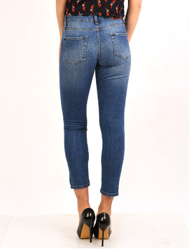 Jeans Dama Cu Strasuri Diamond Albastri