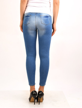 Jeans Dama Skinny Cu Aplicatii Decorative Confident Albastri